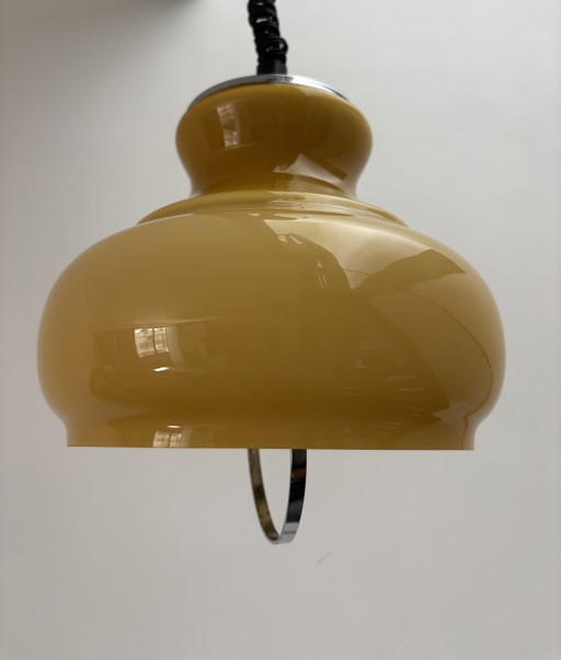 Opaline glass Italian 1960s pendant lamp – hanglampen (photo 2 of 8)