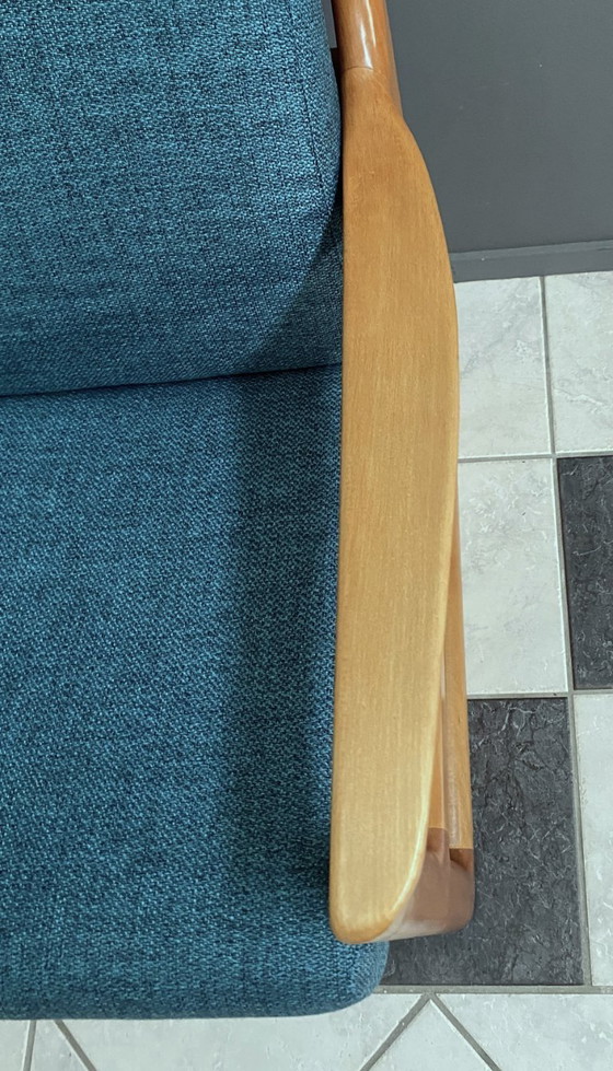 Image 1 of CFC Silkeborg arm chair by Johannes Andersen new green upholstery 1960s