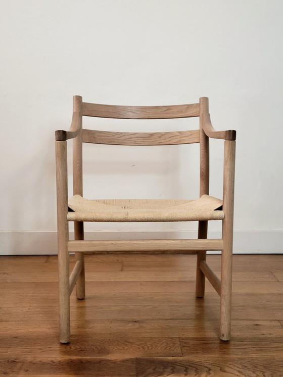 Image 1 of Juego de 6 sillas de comedor modelos CH46 y CH47 de Hans J. Wegner.