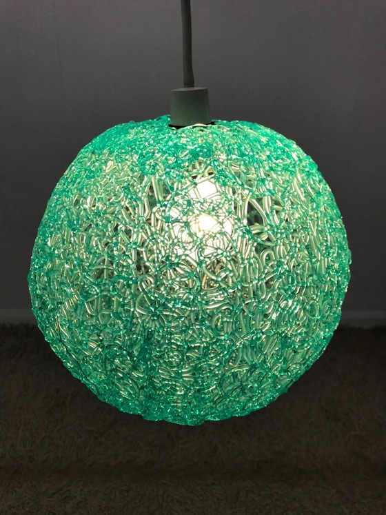 Image 1 of Rare Original 50s 60s Lucite Spaghetti Ceiling Lamp