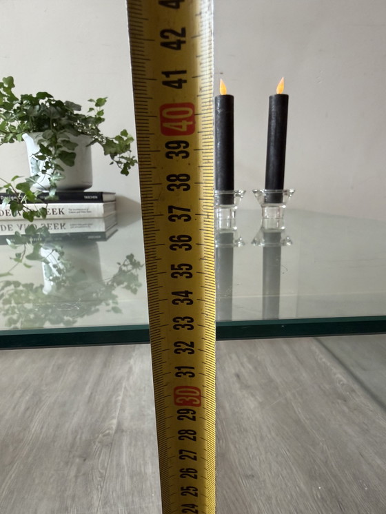 Image 1 of Waterfall table glass coffee table