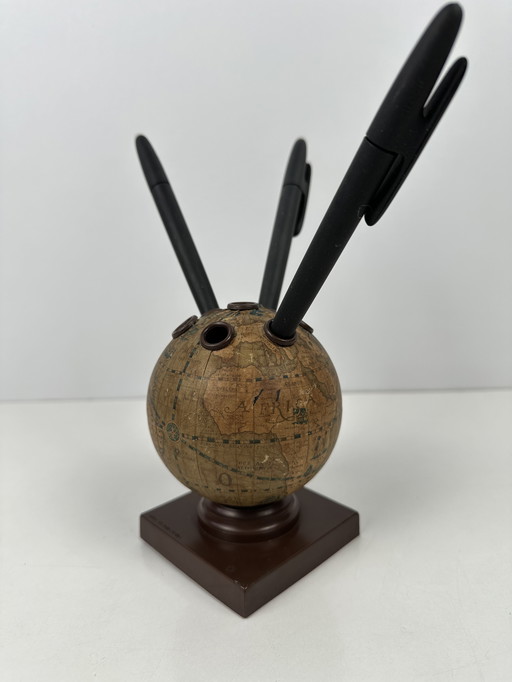 Vintage 'globe' pen holder
