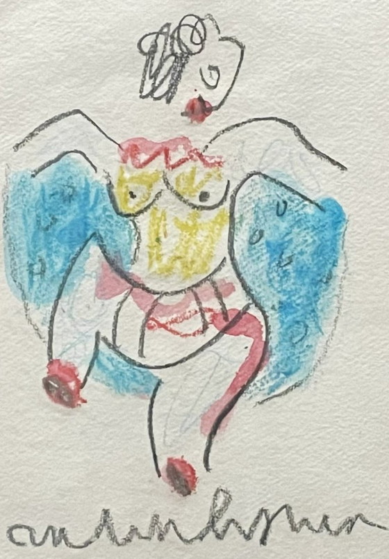 Anton Heyboer (1924-2005) - Danseur – Peintures et dessins, Paper (photo 4 of 5)