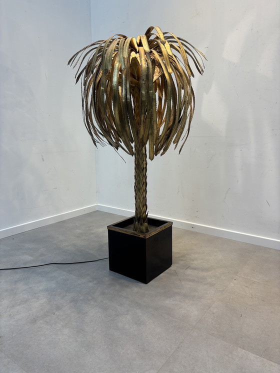 Image 1 of Maison Jansen Palm Tree Floor Lamp