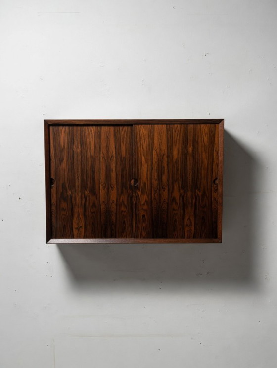 Image 1 of Rosenholz-Wandschrank von Poul Cadovius für CADO.