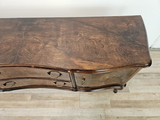 Toeletta in radica di noce Chippendale, 1940 – Console, Legno (photo 5 of 19)