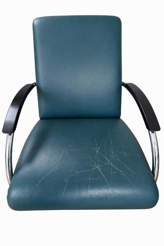 2 Gelderland Sillones, Cuero, Verde (foto 4 de 5)