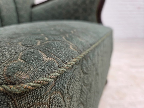 Deense relaxstoel uit de jaren 60, meubelwol, eikenhout – Fauteuils, Wood, Wool (photo 6 of 21)
