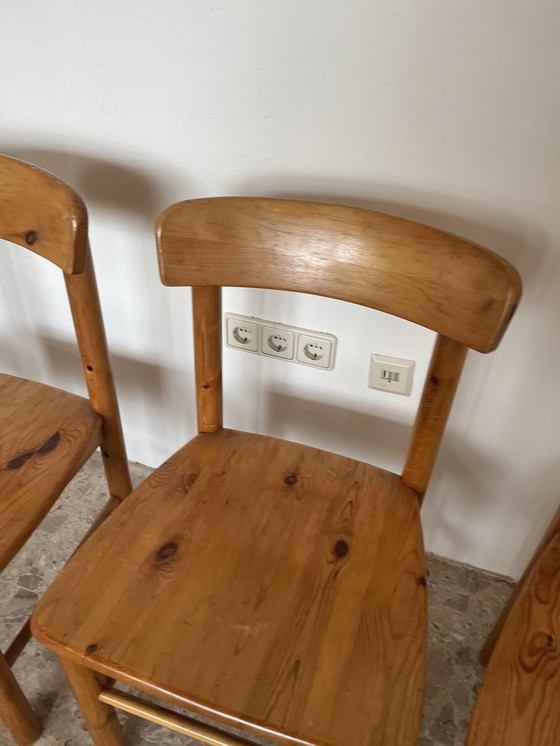 Image 1 of Originele Rainer Daumiller stoelen gemaakt van massief grenenhout.