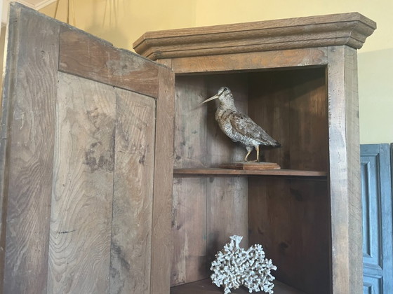 Image 1 of Armario de esquina antiguo francés del siglo XIX.