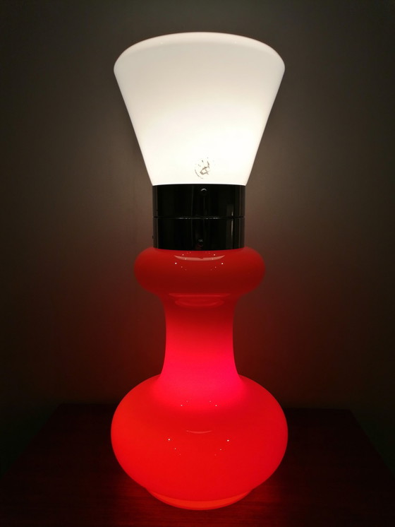 Image 1 of Lampe de table massive en verre Birillo