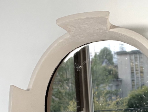 French Contemporary Ceramic Mirror, "Quadrifoglio" by Renzo Maar