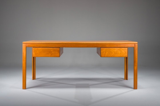 Image 1 of Mid-Century Modern Teak Schreibtisch, 1970er Jahre