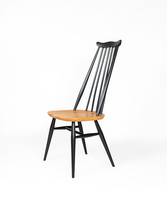 Image 1 of 2 X Moustache Dining Chairs By L. Ercolani For Ercol In Black And Elm Wood