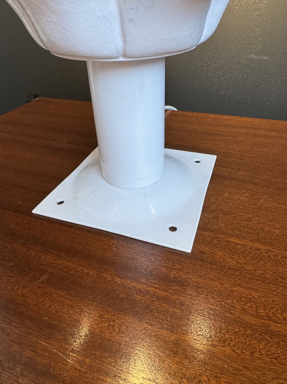 Image 1 of Lámpara de techo con forma de palmera opalina de los años 80.