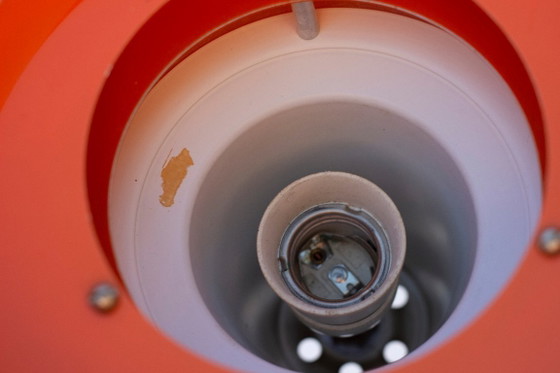 Image 1 of Carl Thore Trava Lampe, Aluminium und innen orange lackiert