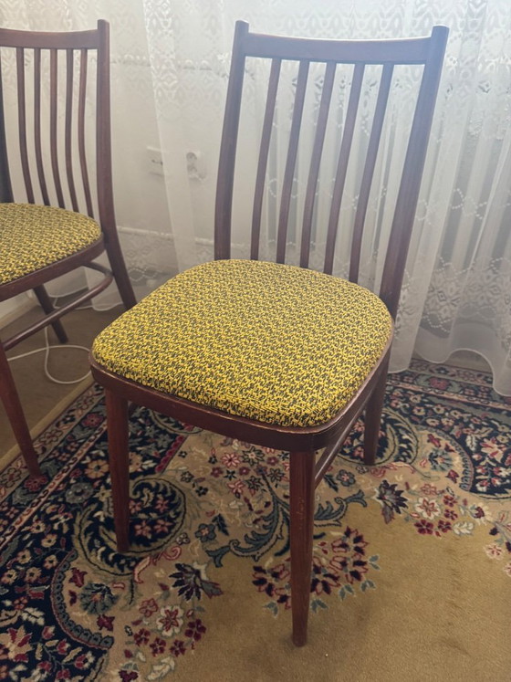 Image 1 of Belmondo Dining Table and 4 Chairs Mid-Century Czechoslovakia