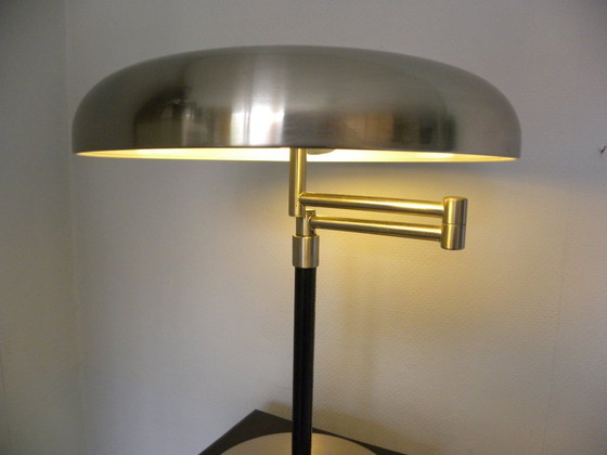Lampada da tavolo/scrivania IKEA Grimso in acciaio spazzolato e pelle – Lampade da tavolo, rvs (photo 11 of 12)