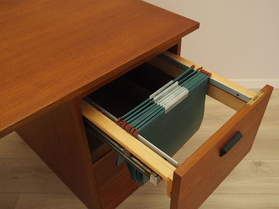 Image 1 of Bureau en teck, design danois, années 1970, fabriqué par Bornholm Møbelfabrik
