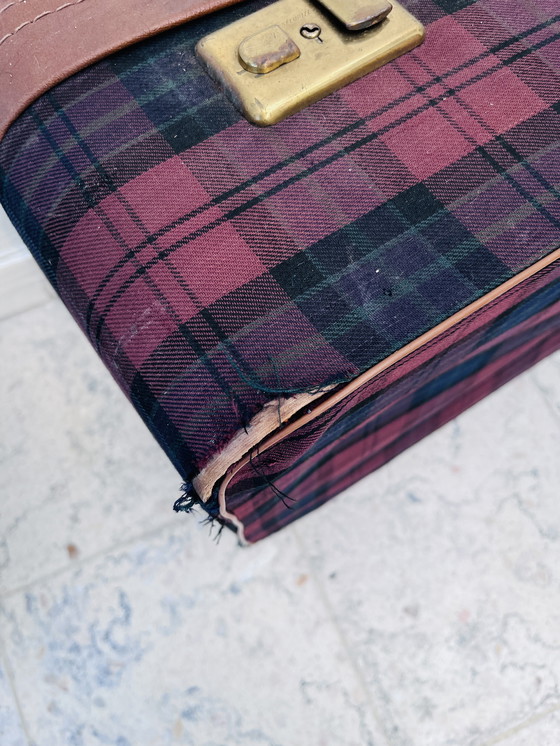 Image 1 of Coppia di valigie decorative scozzesi d'epoca