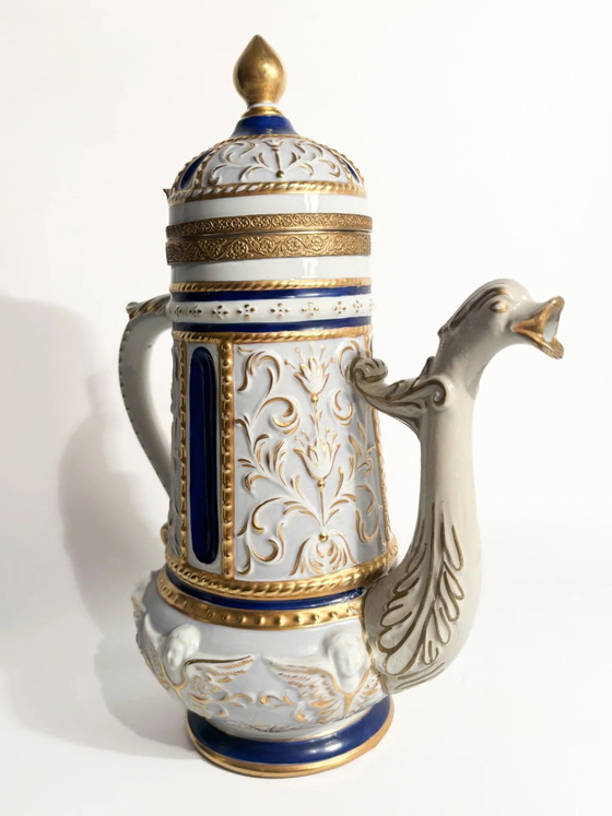 Capodimonte Porcelain Teapot, Bronze and Pure Gold, Late 19th Century – Table accessories (photo 8 of 16)