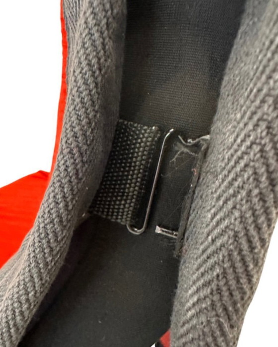 Image 1 of SOFA 'SINDBAD' BY VICO MAGISTRETTI FOR CASSINA RED VIRGIN WOOL