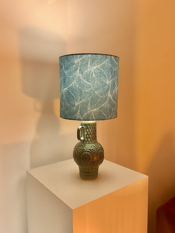 Image 1 of Zeldzame keramische lamp, gemaakt van een vaas door Bodo Mans voor Bay Keramik.