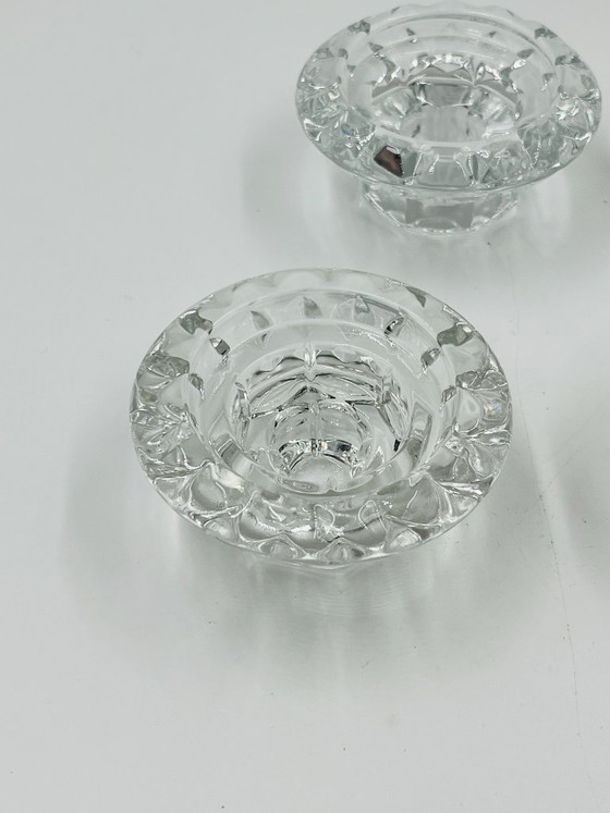 Image 1 of Set aus 4 Bolsius France Kristallleuchtern aus den 1970er Jahren