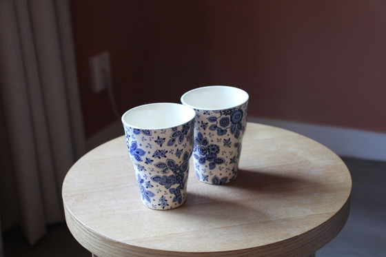 2 antike Milchbecher / Becher Société Céramique 'Beatrix' 1938 – Geschirr, Ceramic (photo 4 of 5)