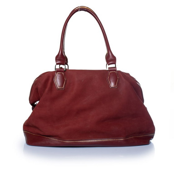 Longchamp, borsa Legend in camoscio rosso, Borse a mano (foto 3 di 12)