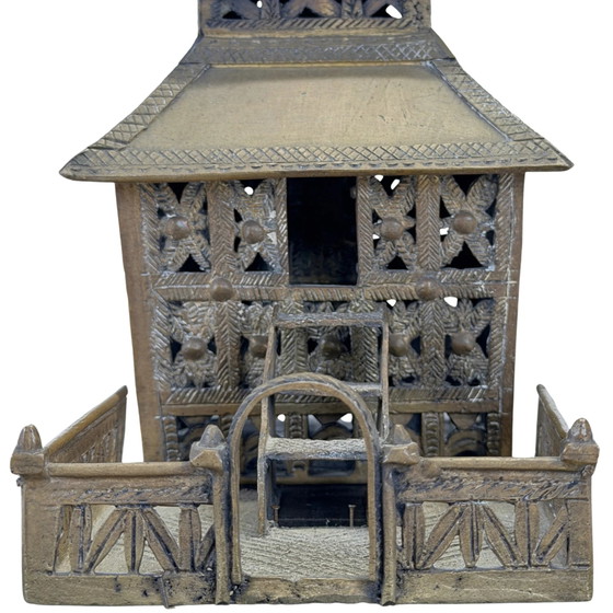 Antique Sumatran Brass Mosque Model – Indonesia – circa 1900–1920 – Decorative Objects, Wood (photo 2 of 11)