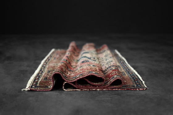 Image 1 of Handgewebter orientalischer Hamadan-Kamse-Teppich, 1960er Jahre