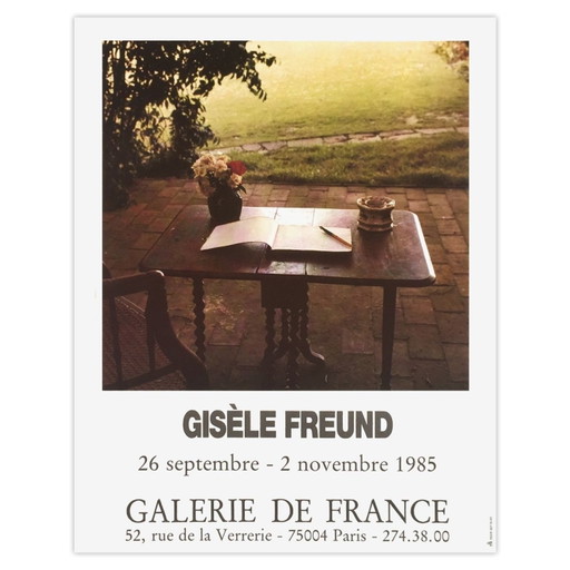 Gisèle FREUND Expo – Galerie de France (Virginia Woolf) Plakat 1985