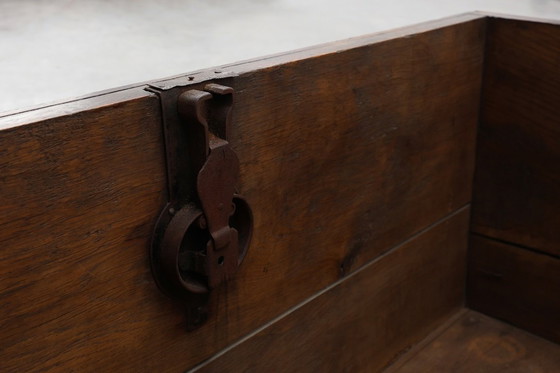 Image 1 of Large 18th Century Provincial oak Chest, France