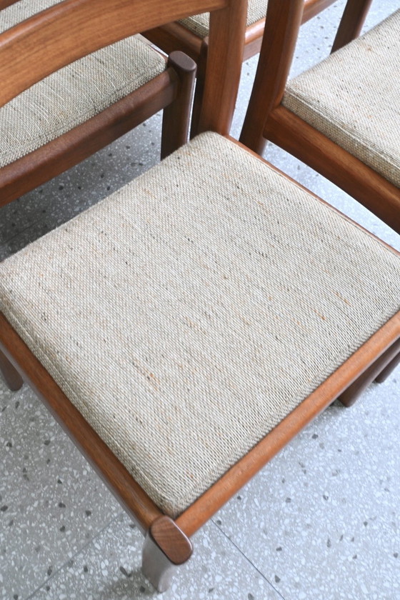 Image 1 of 4 sedie da pranzo design danese Dyrlund in teak massello