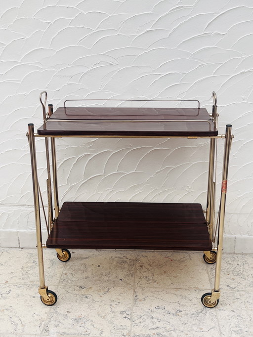 Gold-plated Italian sideboard