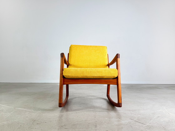 Image 1 of Midcentury rocking chair France & Søn Ole Wanscher danish teak