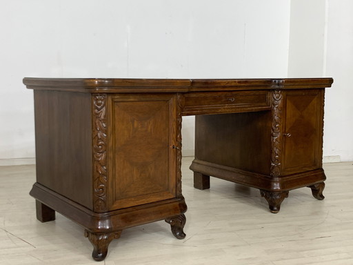 Wilhelminian style writing table desk around 1900