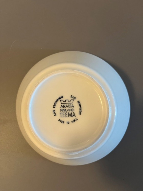 Image 1 of Arabia Paratiisi floral tableware and Arabia Teema ecru tableware