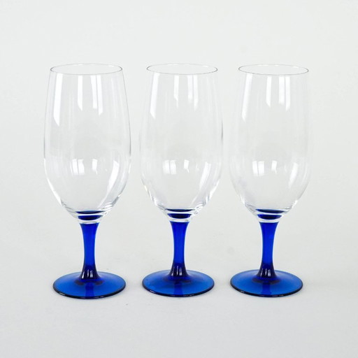 Dreiteiliges Gläserset, dänisches Design, 1970er Jahre, hergestellt in Dänemark