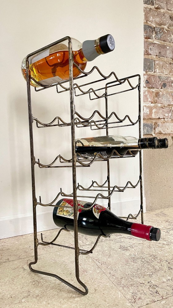 Image 1 of Portabottiglie in acciaio vintage