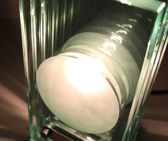 Image 1 of Set of 2 table lamps/glass objects by Giorgio Reggiori for Gallotti & Radice, 1960s, Italy