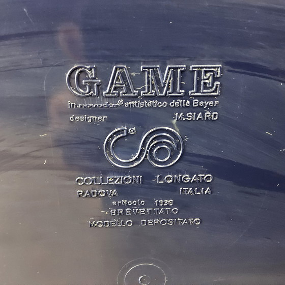 Image 1 of Vintage Itilian design GAME side table Marcello Siard / Collezoni Longata space age bar table / magazine table