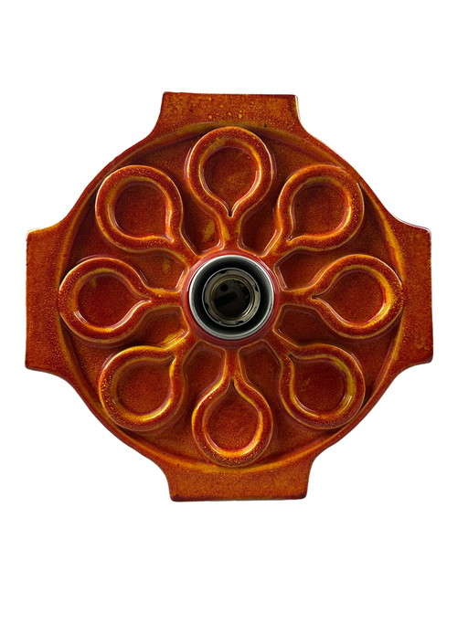 60s 70s Ceramic Wall Lamp Wall Sconce Mid - Century Space Age Design