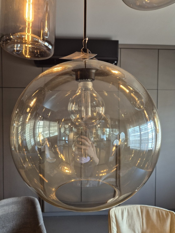By Eve mix glass pendant lights on ceiling plate 9 pieces – Pendant lamps, Wood (photo 9 of 13)