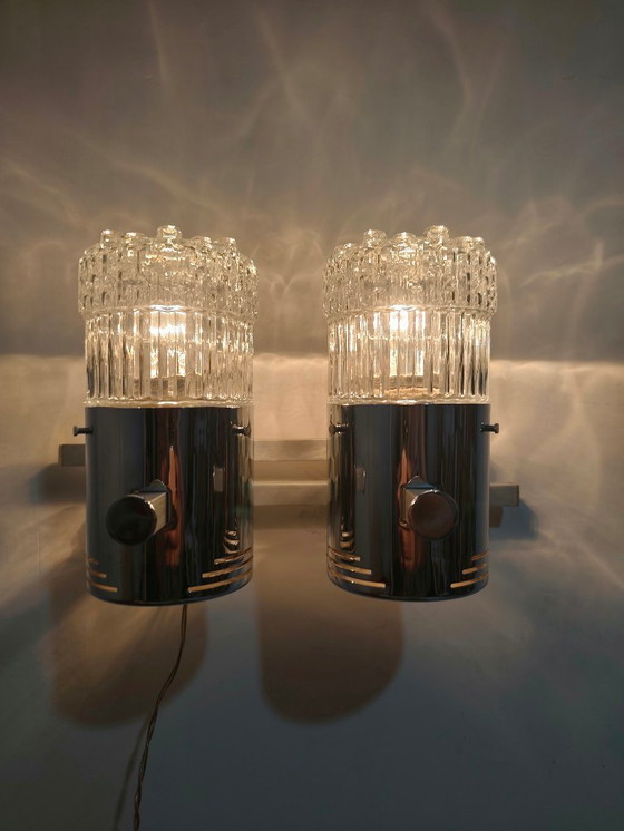 Image 1 of Lámpara de techo de cristal. España, años 50.