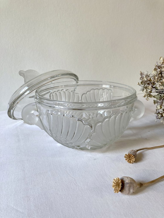 Image 1 of Sopera de cristal Walther Glas Germany, forma de cisne