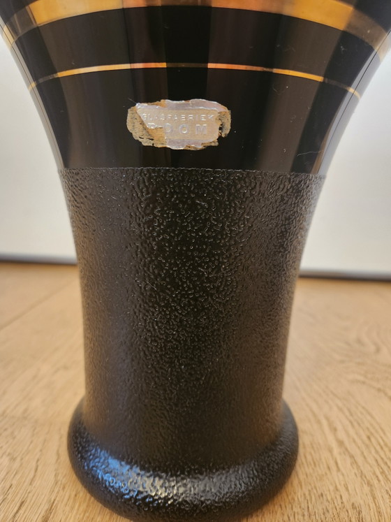 Image 1 of Beautiful set of Art Deco / Mid-Century vases – Paul Heller for Glasfabriek Boom (Belgium) – 1940s/50s
