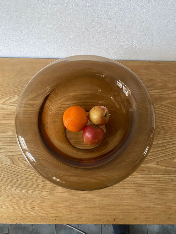 Image 1 of Ciotola in vetro fumé 36 cm, Bauhaus, Weimar, ciotola in vetro