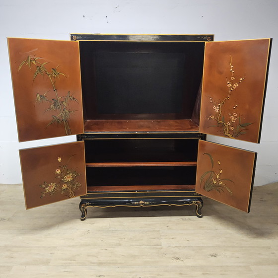 Image 1 of Paesaggio cinese d&#39;epoca con templi (foglia d&#39;oro) Paesaggio cinese d&#39;epoca con templi